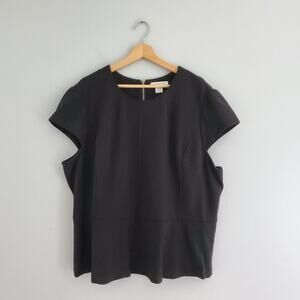 Liz Claiborne Women's Short Sleeve Peplum Top Size 3X